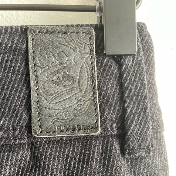 Brappers Rare Japanese Denim low rise bell bottom pinstripe corduroy pants | 26 - Picture 10 of 14